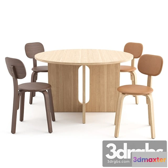 1037546 - Afteroom plus chair + androgyne table by menu