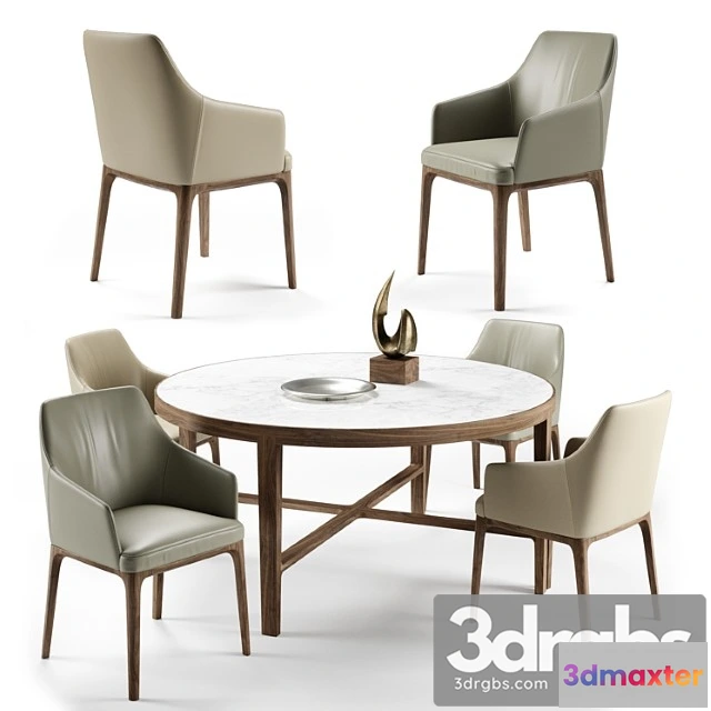 1037556 - Alivar. globe table, amanda chair.