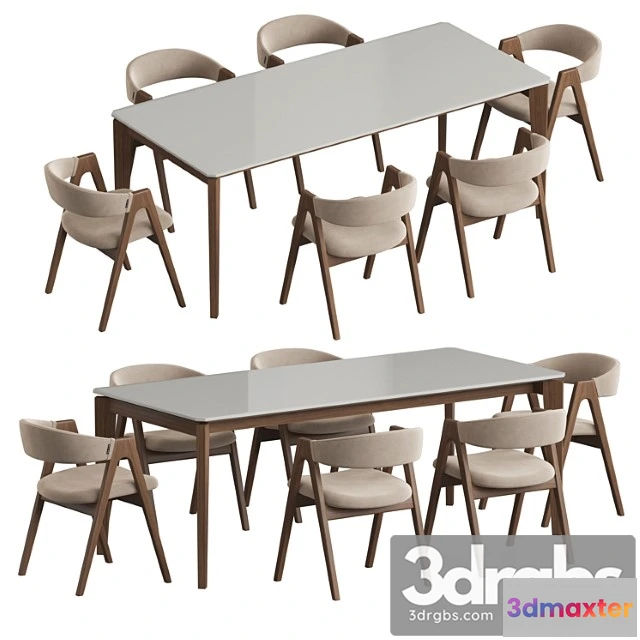 1037574 - Angel cerda nogal dublin dining set
