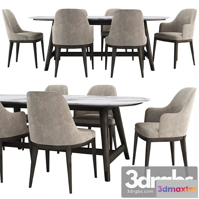 1037582 - Anna chair and desco table by flexform