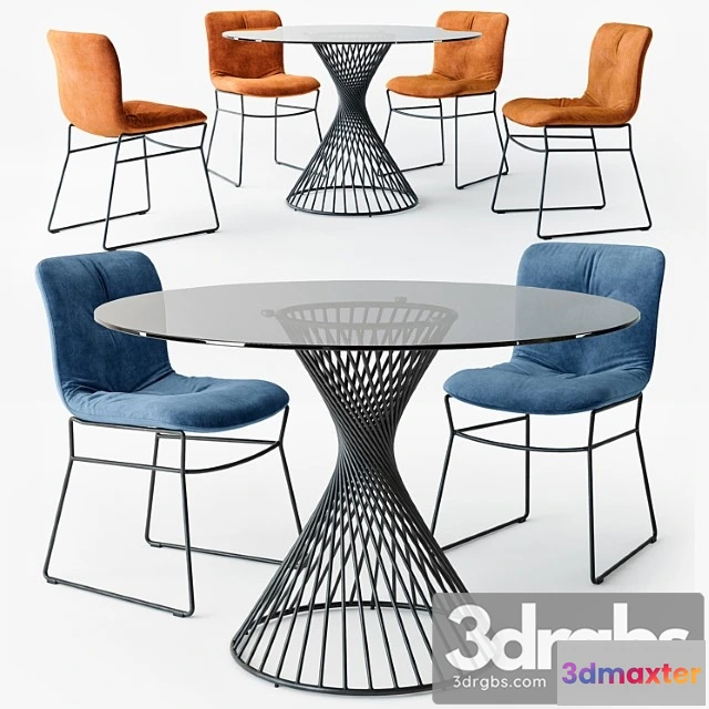 1037680 - Calligaris annie chair vortex table