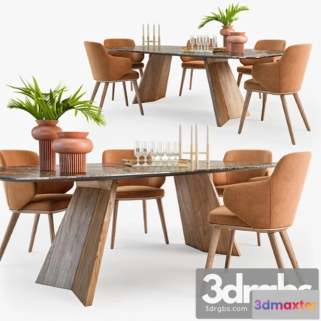1037688 - Calligaris foyer armchair icaro table set01