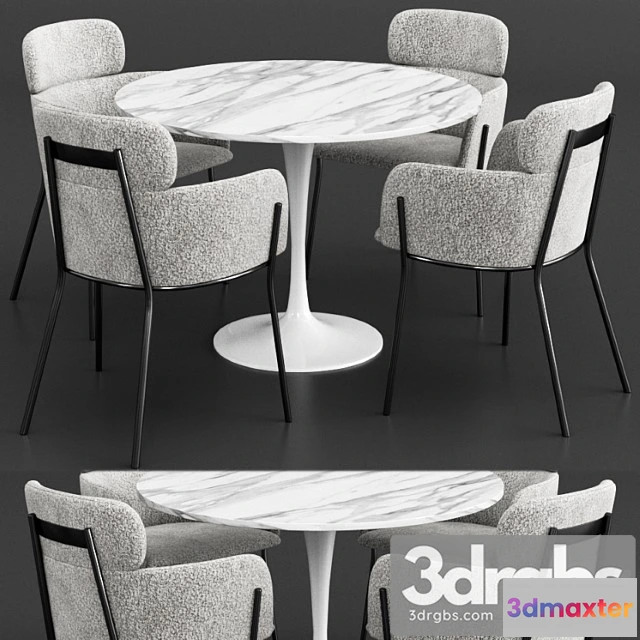 1037718 - Cb2 & knoll dinning set