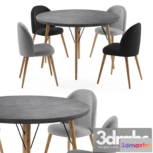1037746 - Cleveland table with mauricette chairs