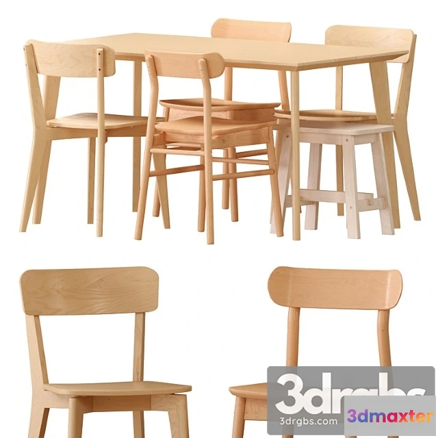 1038206 - Ikea lisabo table and chairs