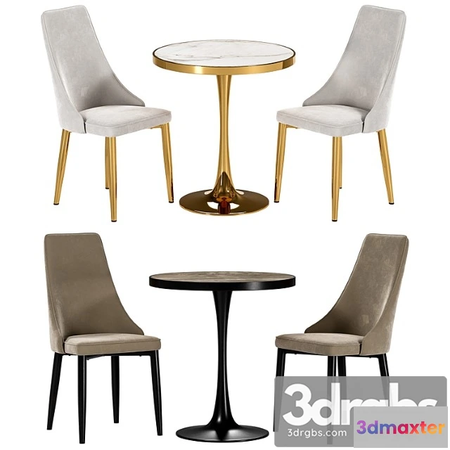 1038284 - Largo dining chair and dorian table