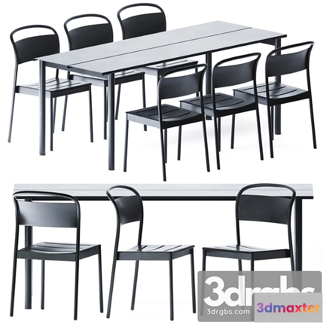 1038292 - Linear steel table by muuto