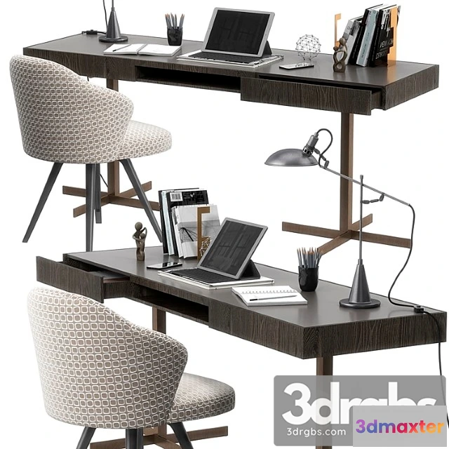 1038360 - Minotti close writing desk set