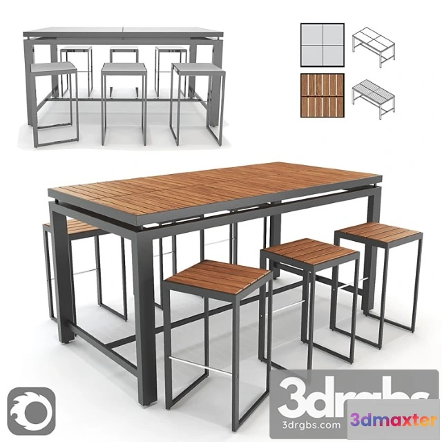 1038386 - Morrison bar stool and bar table
