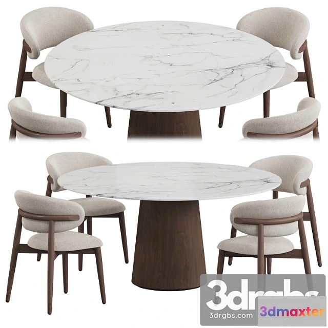 1038512 - Porro materic table oleandro chair dining set