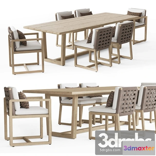 1038550 - Rh belize teak rectangular dining table