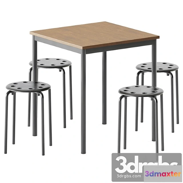 1038584 - Sandberg table and marius stool by ikea