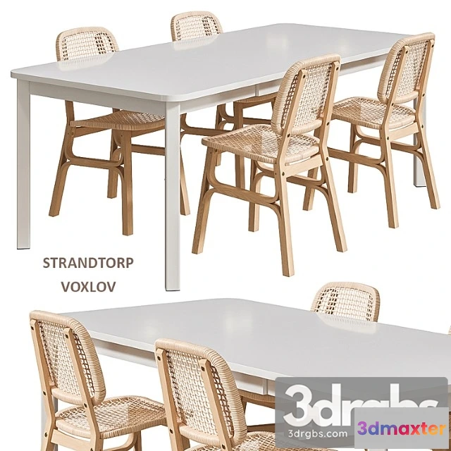 1038764 - Voxlov ikea table and chairs