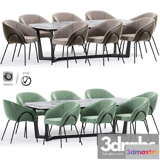 1038816 - Xander dining chair table