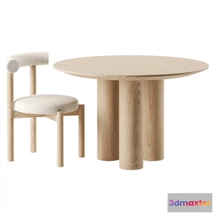 1220692 - Dining Table Set - 3D - 010
