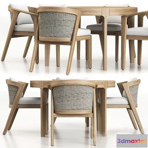 1220706 - Dining Table Set - 3D - 017