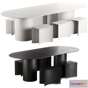 1220728 - Dining Table Set - 3D - 028