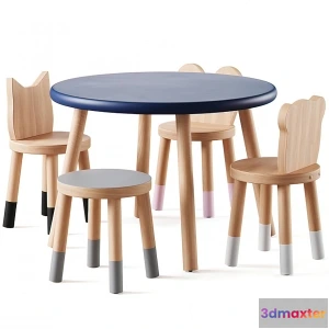 1262496 - Dining Table Set - 3D - 002