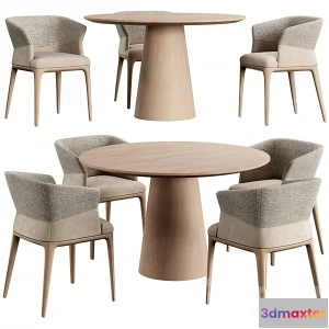 1262510 - Dining Table Set - 3D - 009