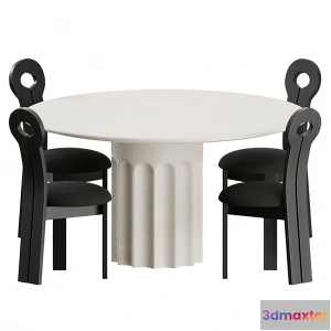 1262550 - Dining Table Set - 3D - 029