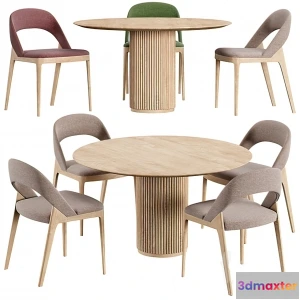 1262558 - Dining Table Set - 3D - 033