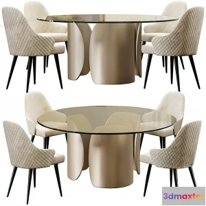1262574 - Dining Table Set - 3D - 041