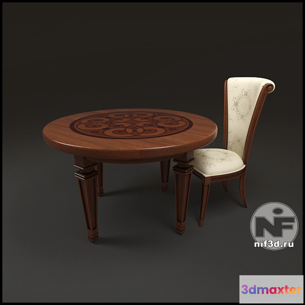 1272053 - Desk and Chair 3D Max