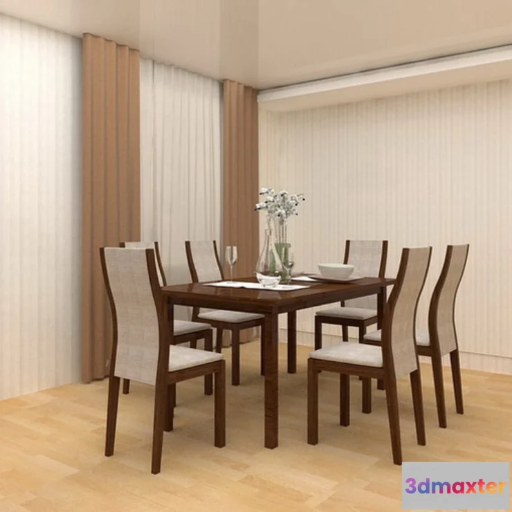 1272504 - Dining table 3D Max
