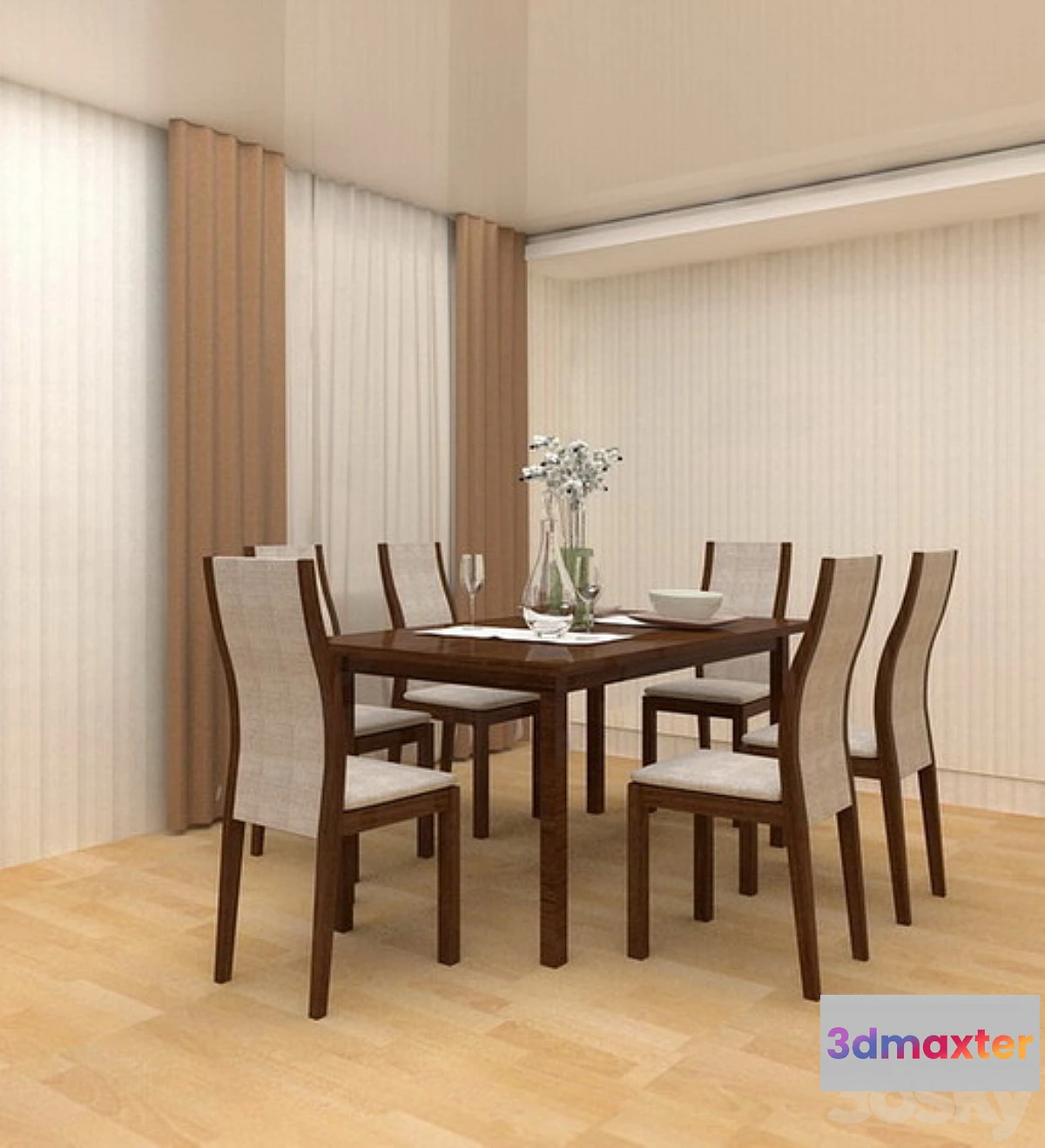 1272504 - Dining table 3D Max