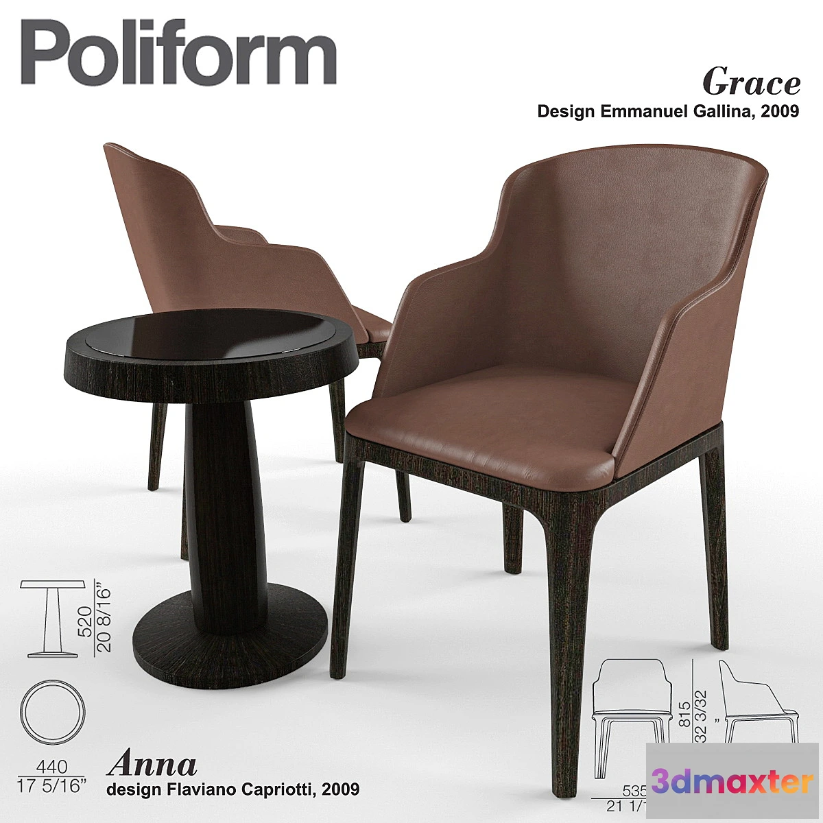 1274272 - Poliform Grace & Anna 3D Max