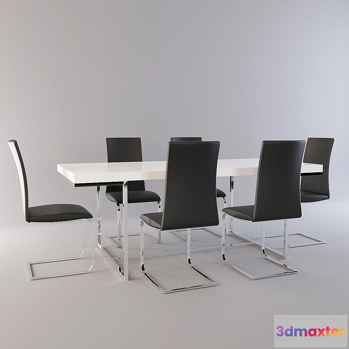 1274556 - dining set 3D Max