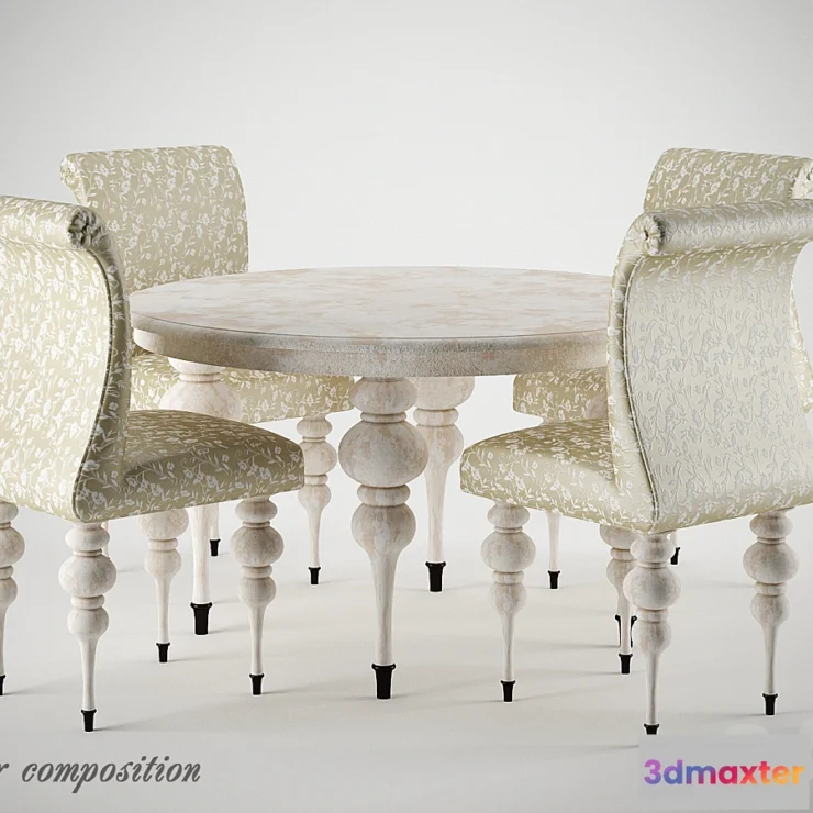 1274604 - Dinner composition 3D Max