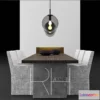 1279108 - RH DINING TABLE 3D Max
