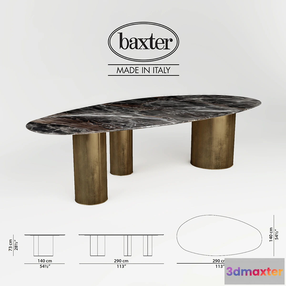 1281376 - BAXTER-LAGOS TABLE 3D Max