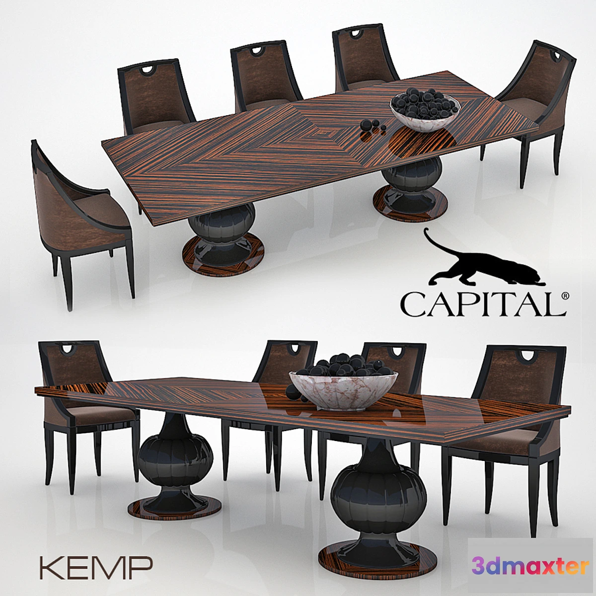 1284976 - Table and chair Capital 3D Max