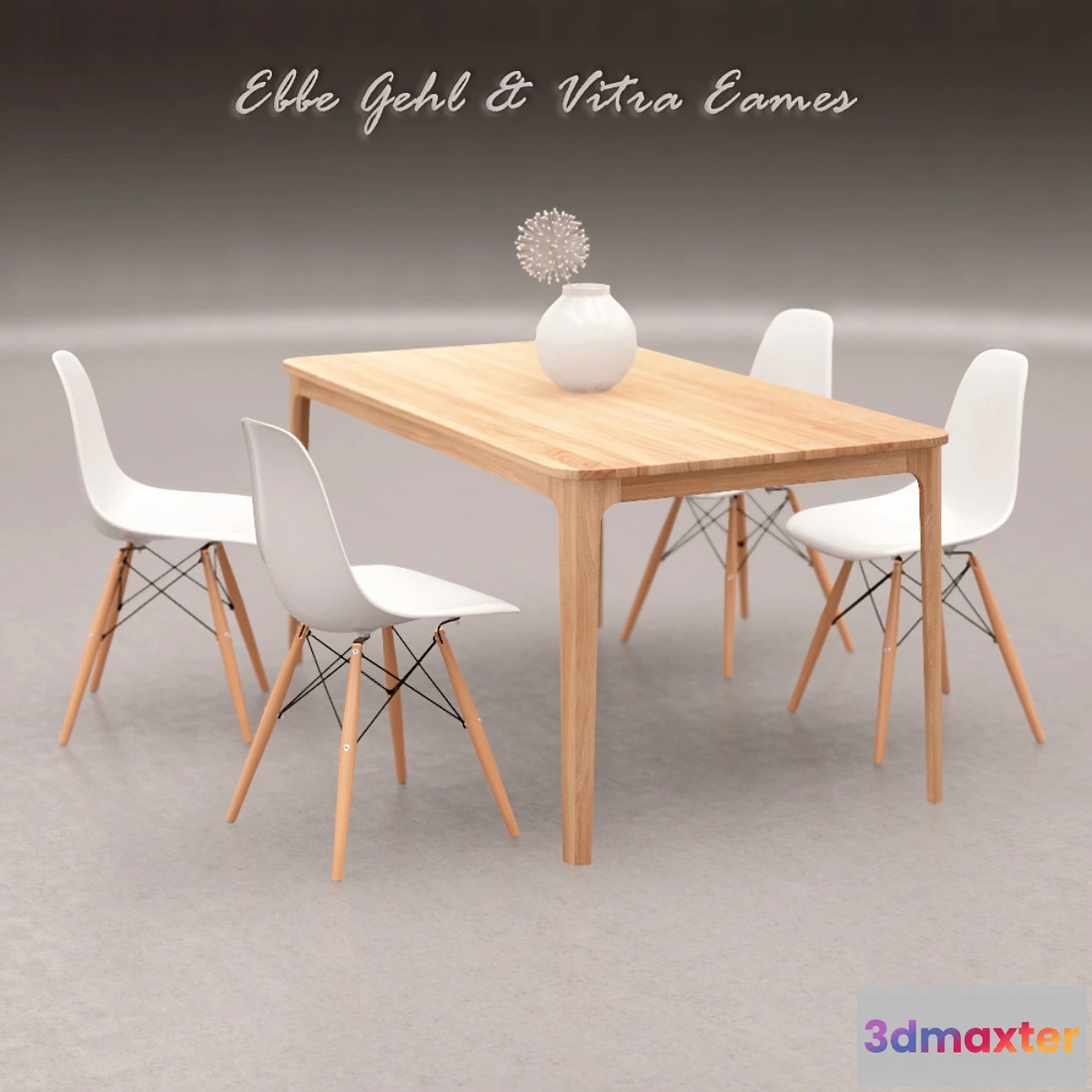 1285042 - Table and chairs - No.2 3D Max