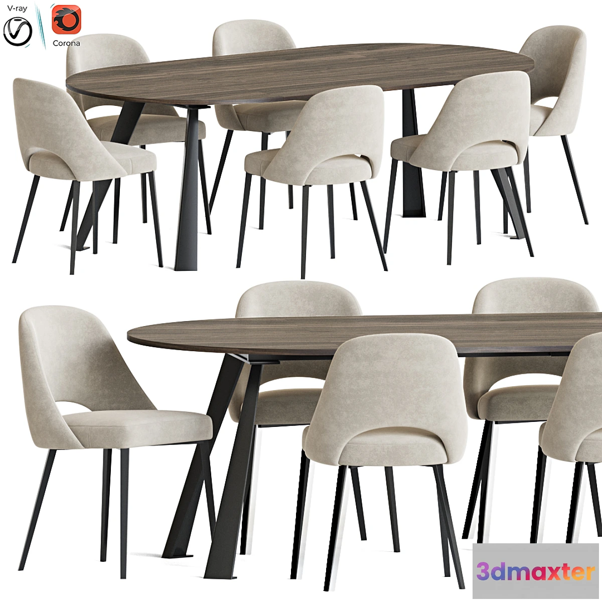 1295609 - Dining Set 33 3D Max