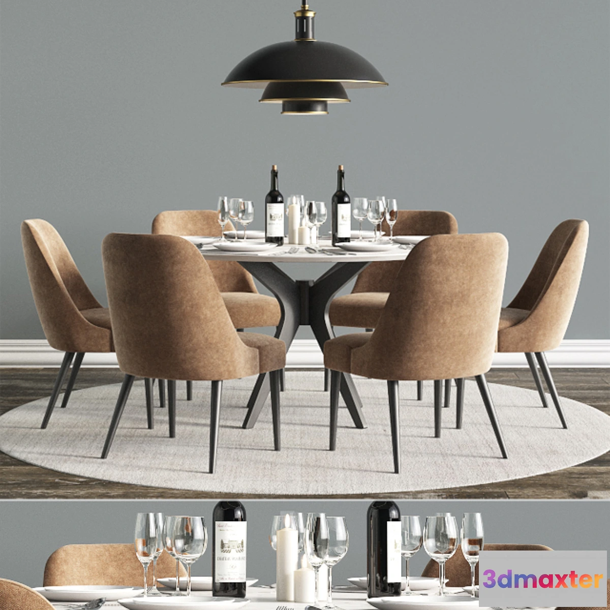 1297871 - Modern Dinning Set 4 3D Max
