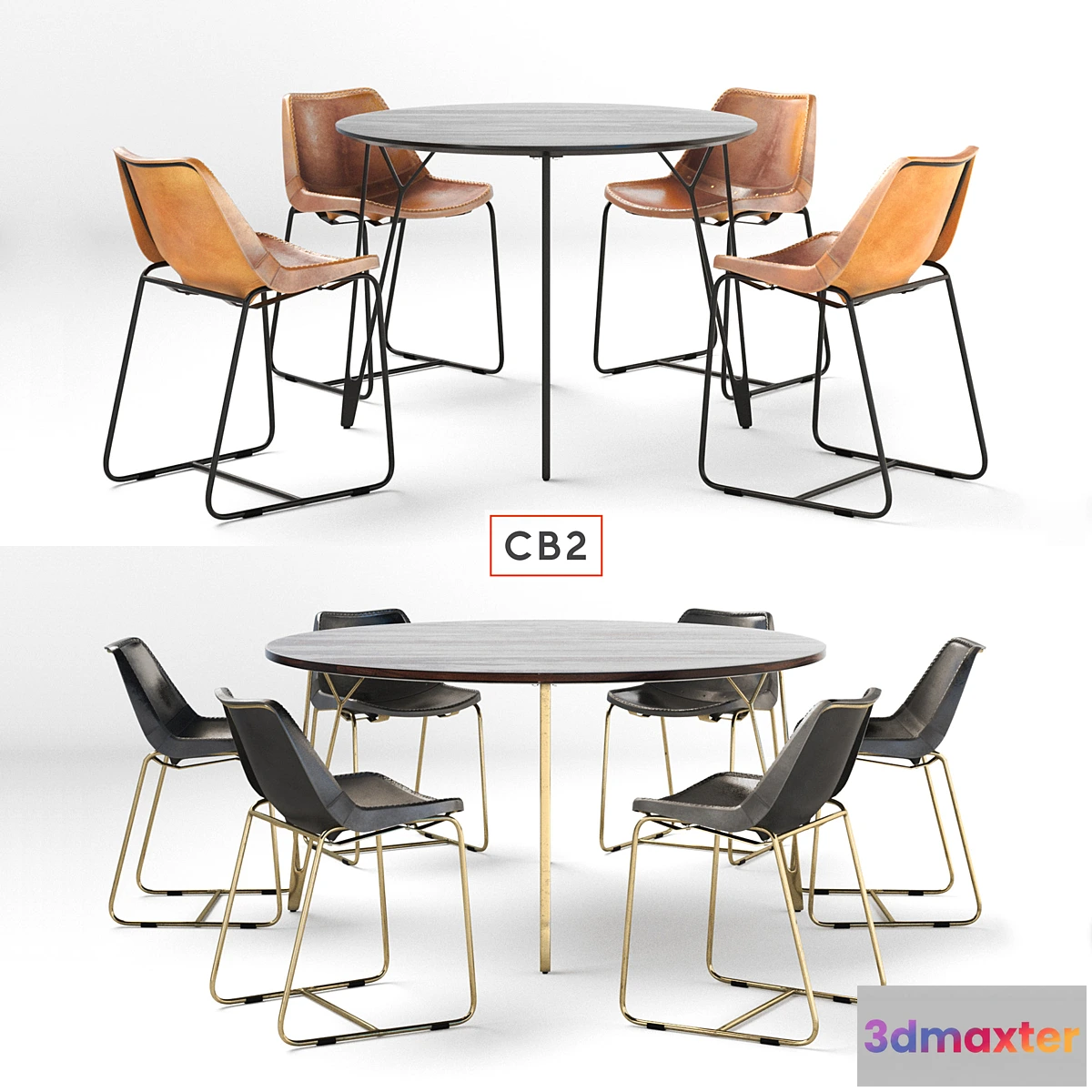 1298082 - CB2 dining group - No.2 3D Max
