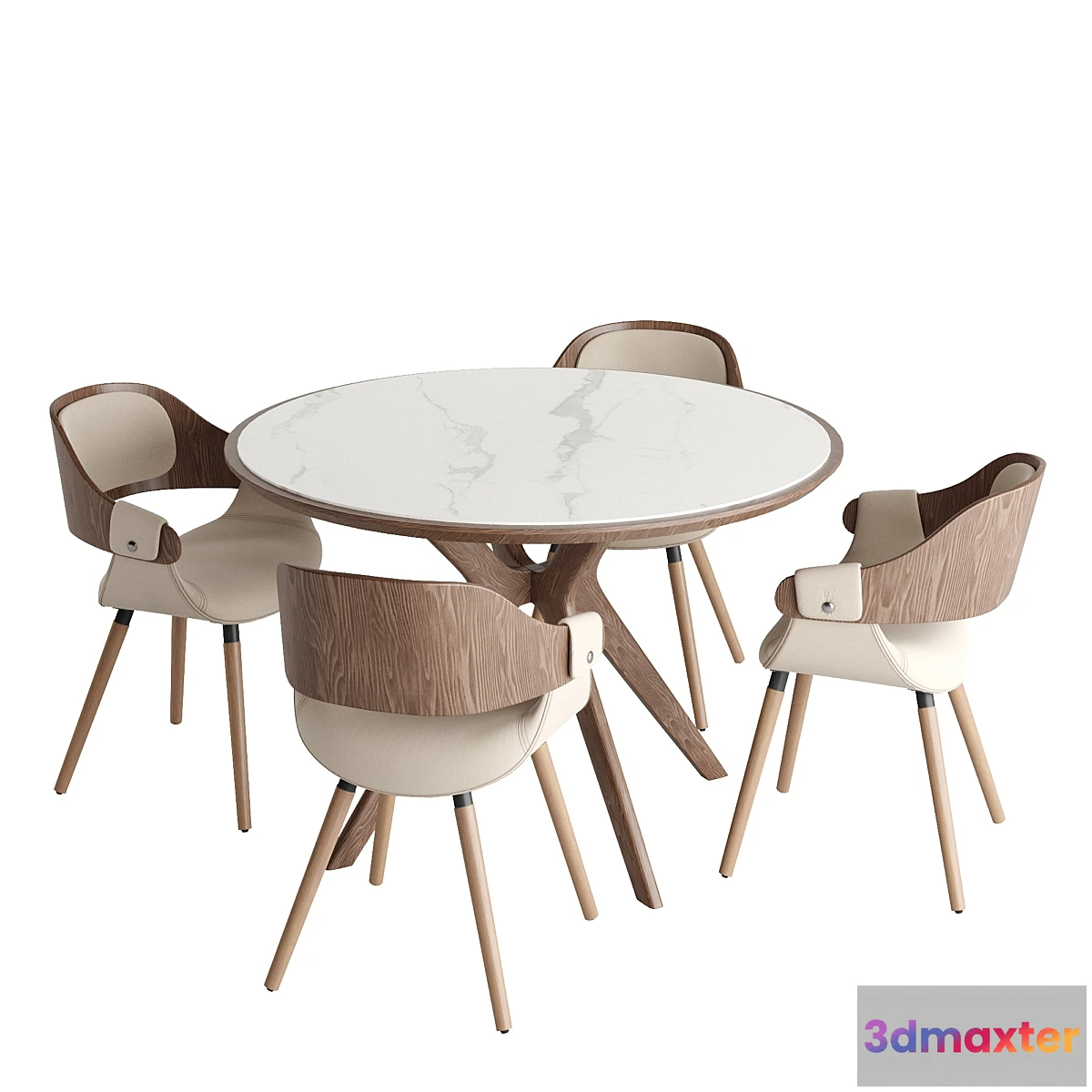 1298088 - Tango dining table and Jody chairs 3D Max