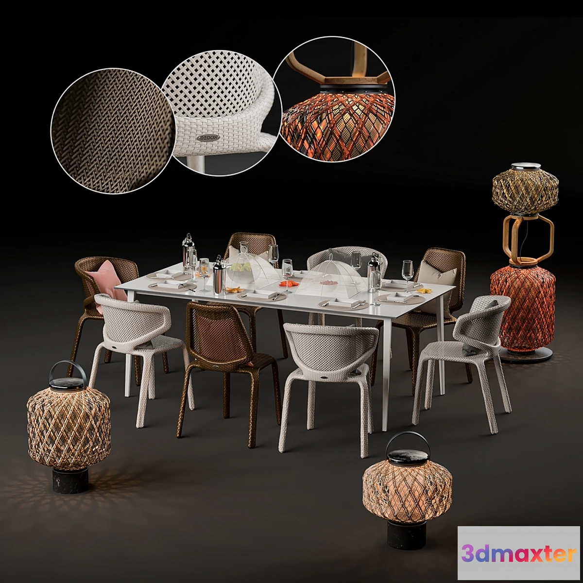 1298162 - Dedon set 3D Max