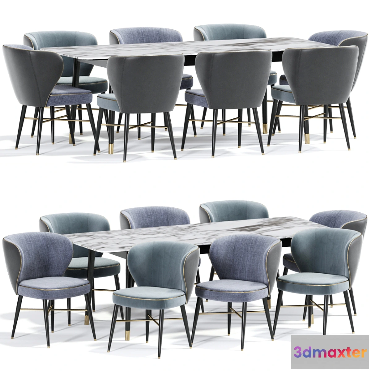 1299449 - Arianna Dining Chair Table 3D Max