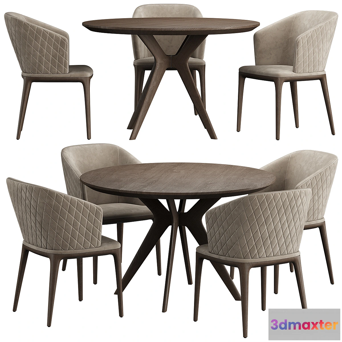 1299836 - LOUISE Chair Clark Table 3D Max