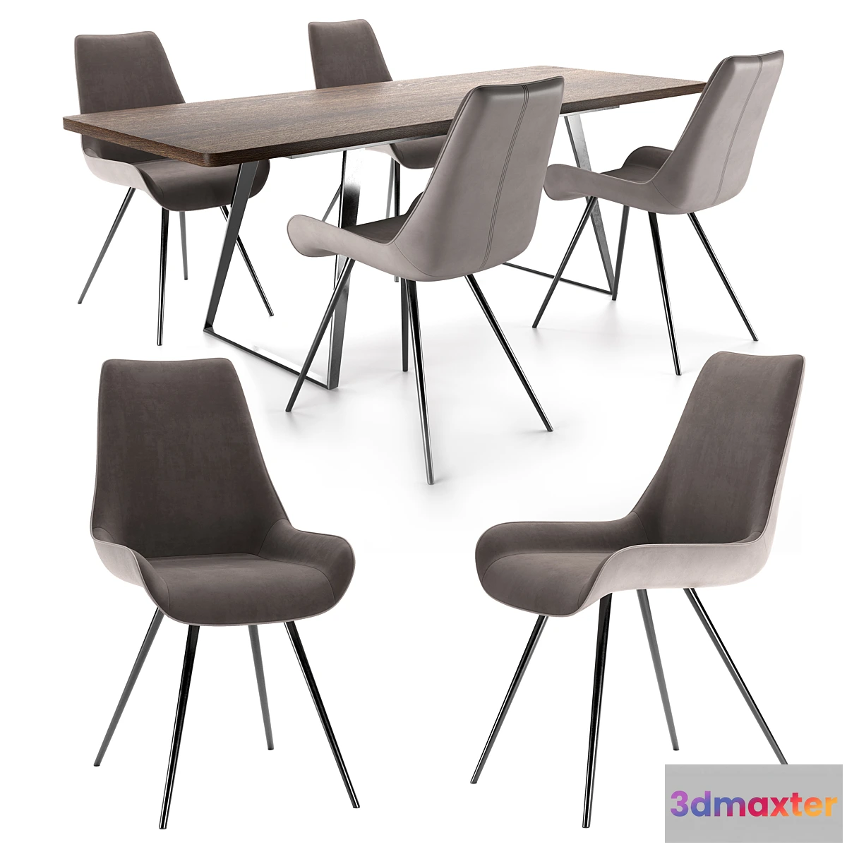 1303118 - Celia Chair and Vermont Table 3D Max