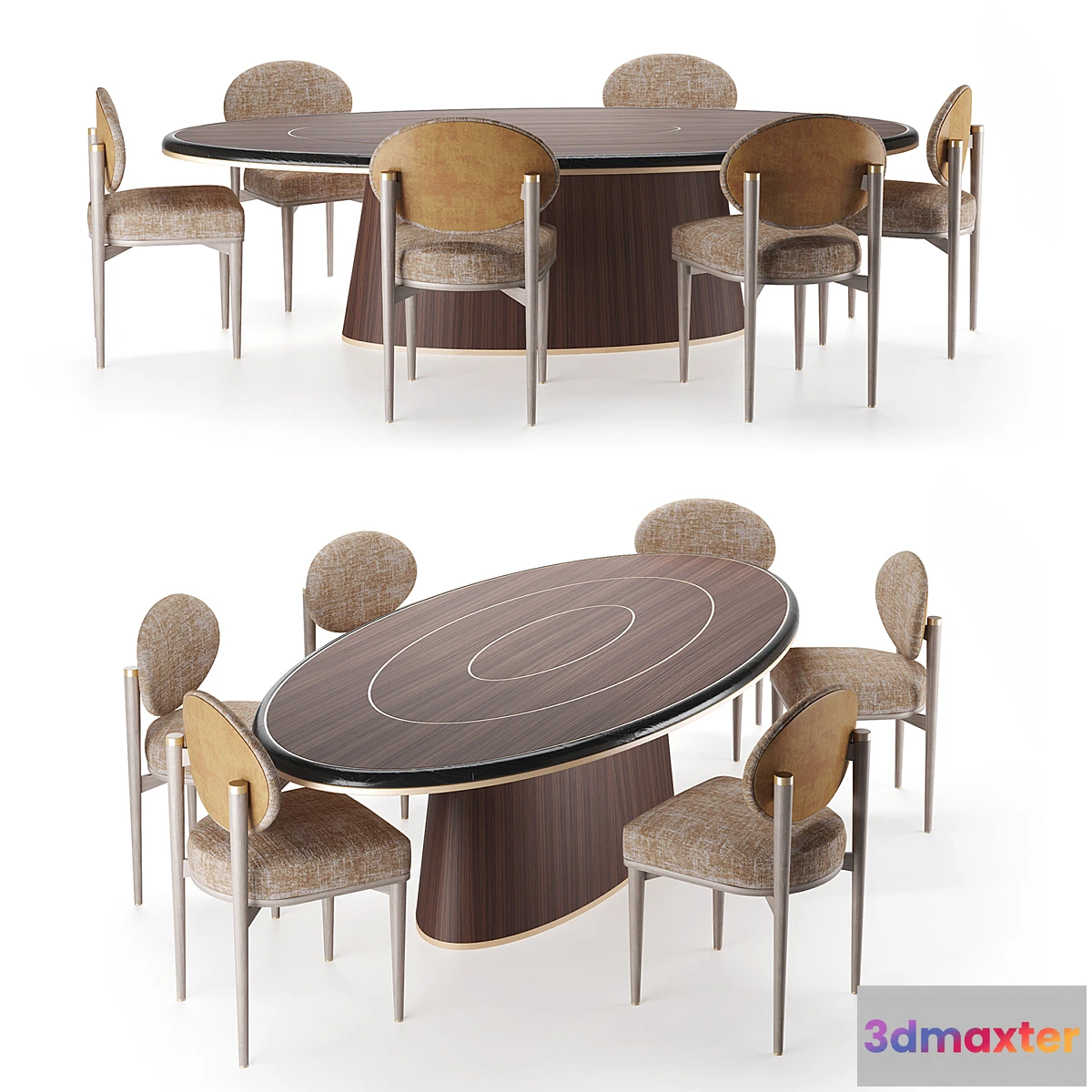 1304438 - Frato Dining Table Bremen & Dining Chair Crete 3D Max