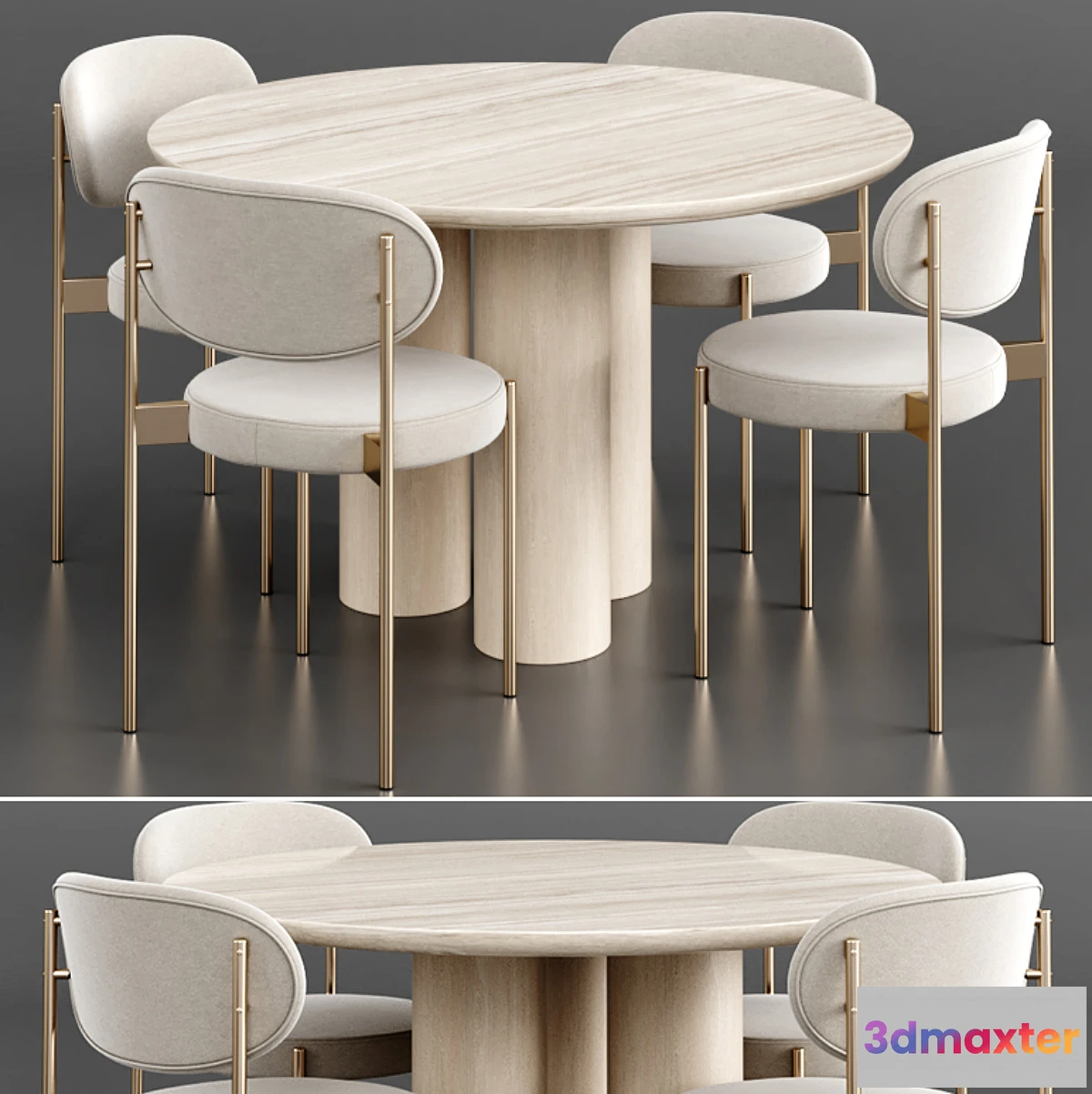 1305635 - Dinning set 16 3D Max