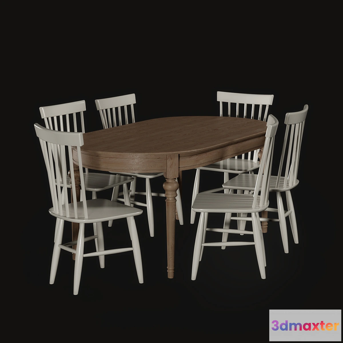 1308476 - Danton Home Table and Chair 3D Max