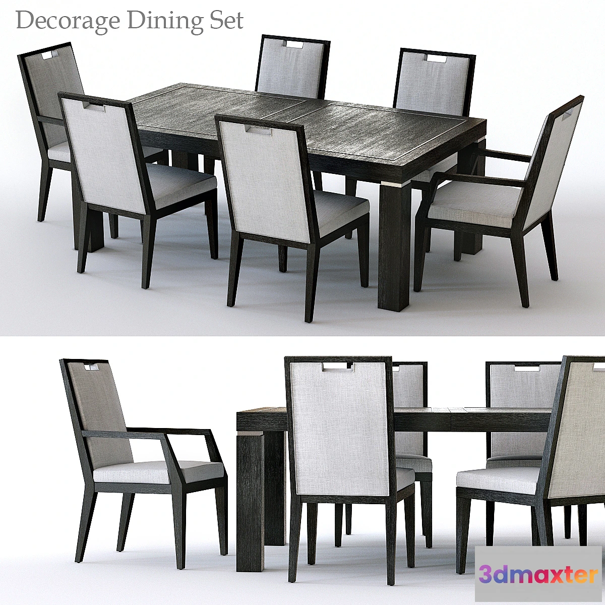 1310004 - Bernhardt Decorage Dining Set 3D Max