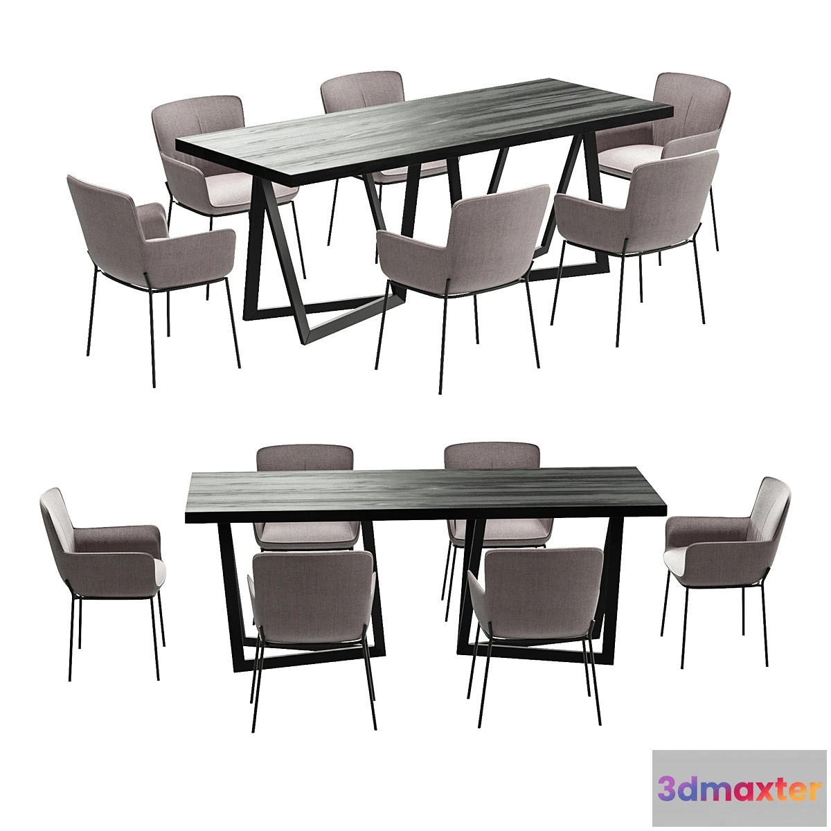 1310485 - 4union Dining set # 015 3D Max