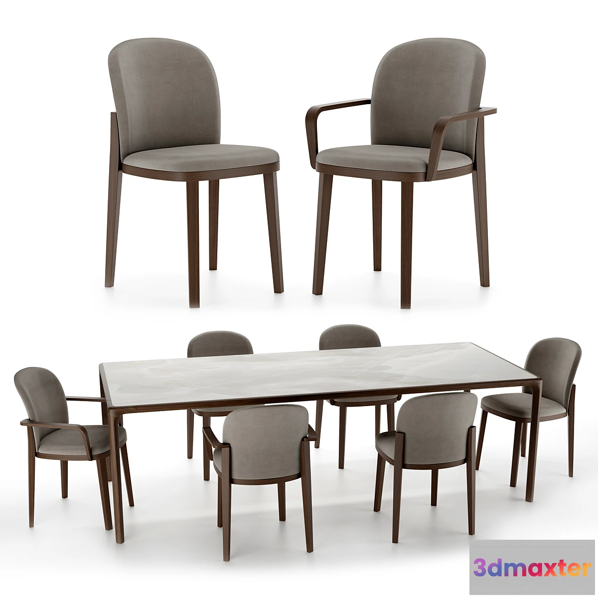 1310800 - Orchestra chair and Inari PIANCA table 3D Max